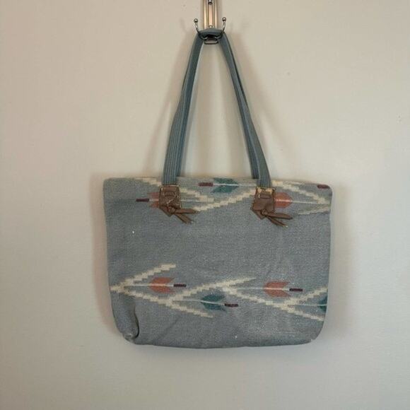 Vintage Bag Bazaar Canvas Western Bohemian Arrows - Picture 2 of 12
